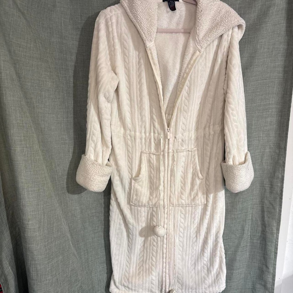 Soft white robe